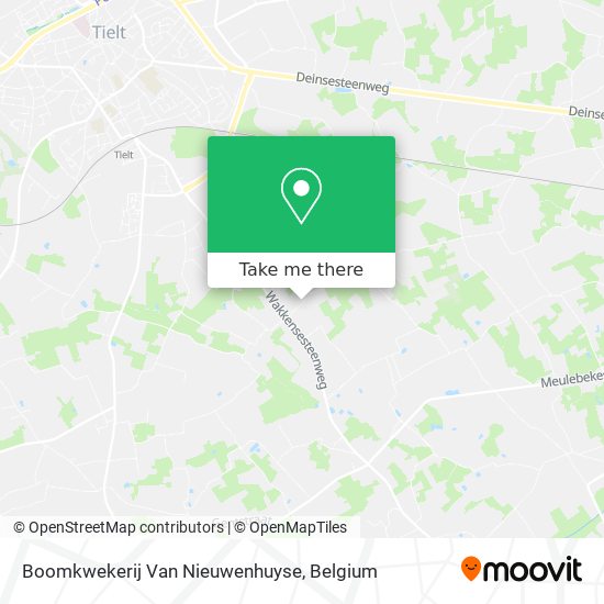 Boomkwekerij Van Nieuwenhuyse plan