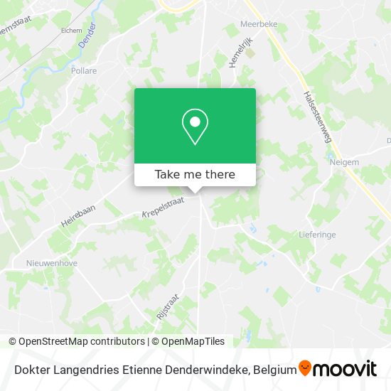 Dokter Langendries Etienne Denderwindeke map