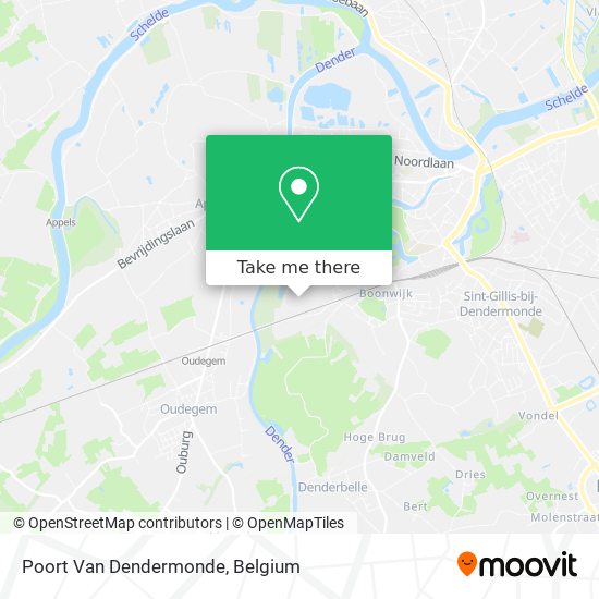 Poort Van Dendermonde map