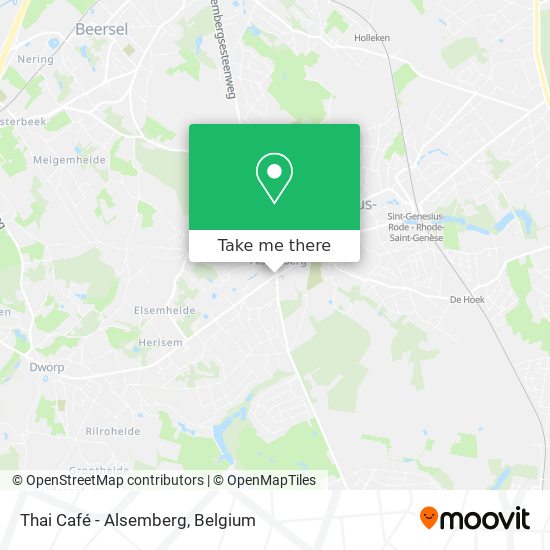 Thai Café - Alsemberg plan