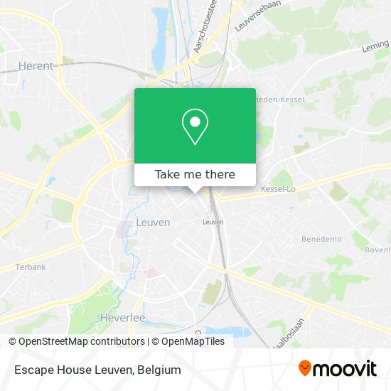 Escape House Leuven map