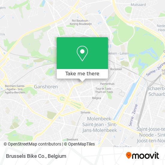 Brussels Bike Co. map