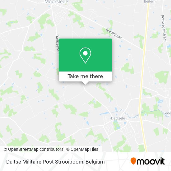 Duitse Militaire Post Strooiboom plan