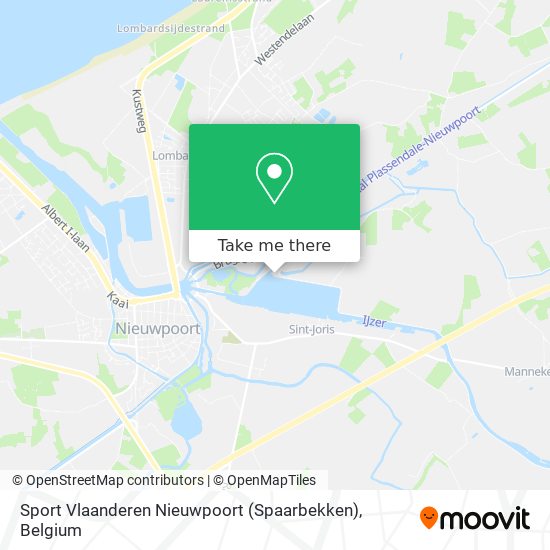Sport Vlaanderen Nieuwpoort (Spaarbekken) map