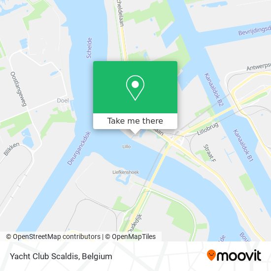 Yacht Club Scaldis map