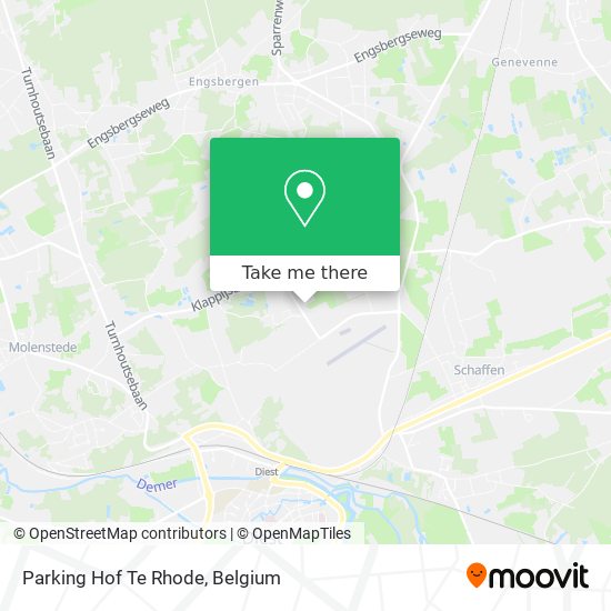 Parking Hof Te Rhode map