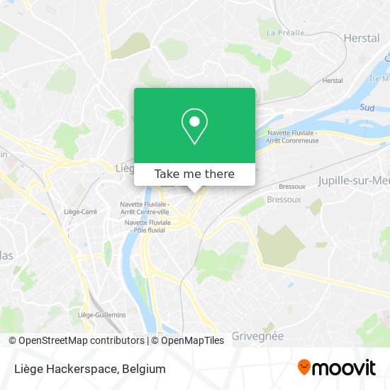 Liège Hackerspace map