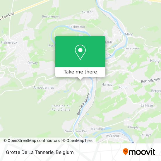 Grotte De La Tannerie map