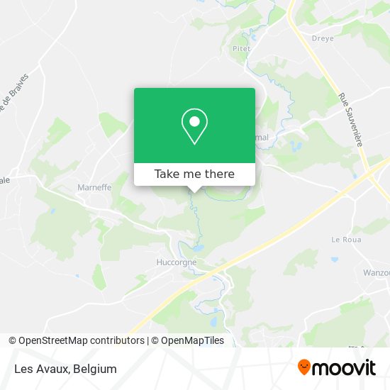 Les Avaux map