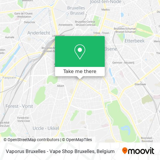 Vaporus Bruxelles - Vape Shop Bruxelles map