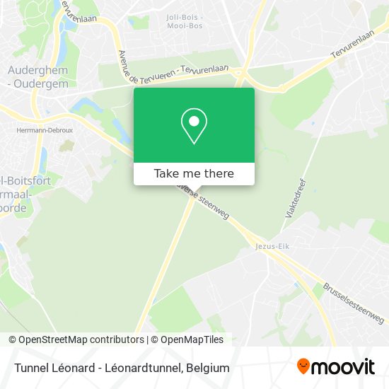 Tunnel Léonard - Léonardtunnel map