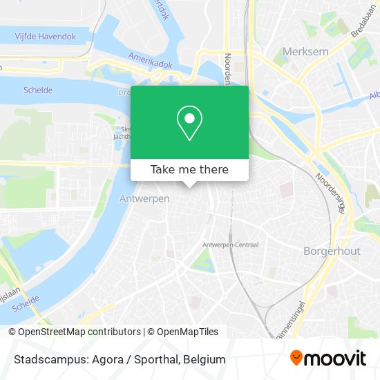 Stadscampus: Agora / Sporthal map