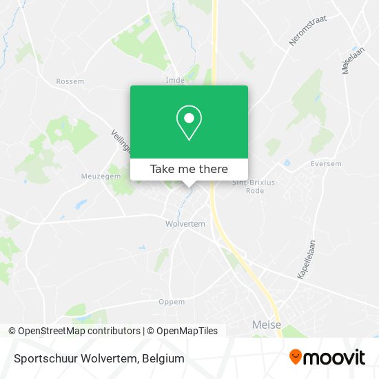 Sportschuur Wolvertem map