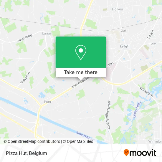 Pizza Hut map