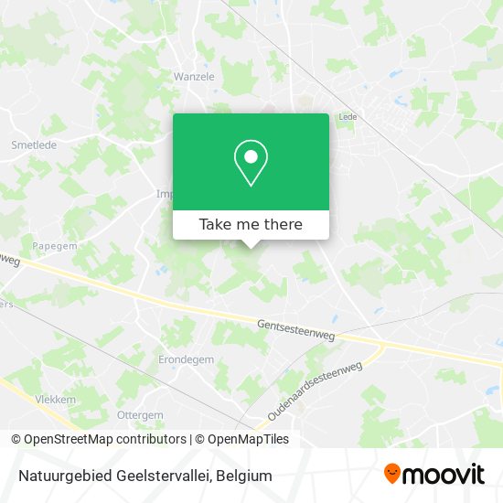 Natuurgebied Geelstervallei map