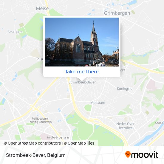 Strombeek-Bever map