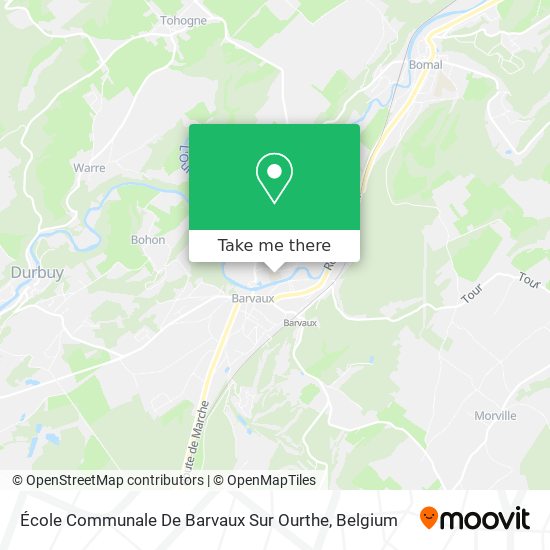 École Communale De Barvaux Sur Ourthe map