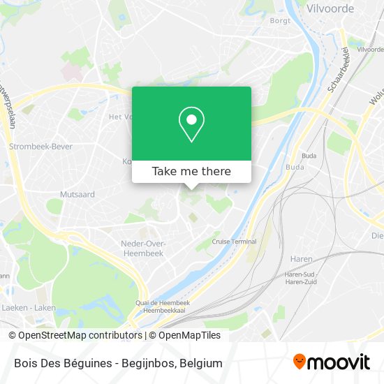 Bois Des Béguines - Begijnbos plan