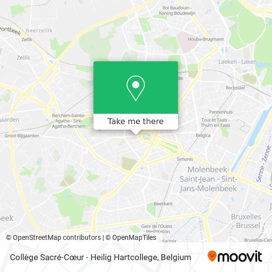 Collège Sacré-Cœur - Heilig Hartcollege map