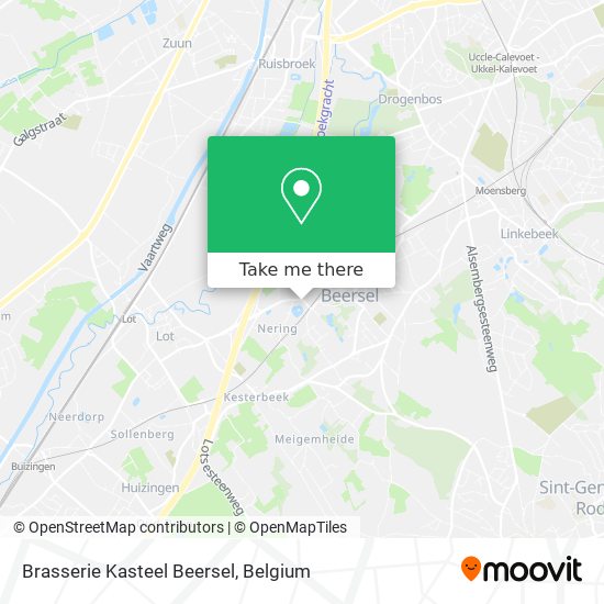 Brasserie Kasteel Beersel map