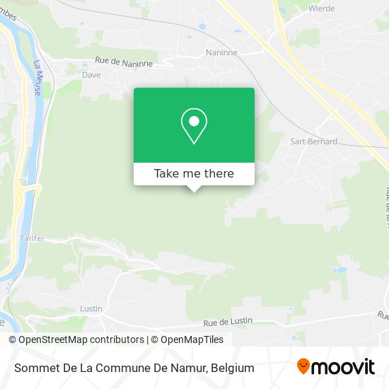 Sommet De La Commune De Namur plan