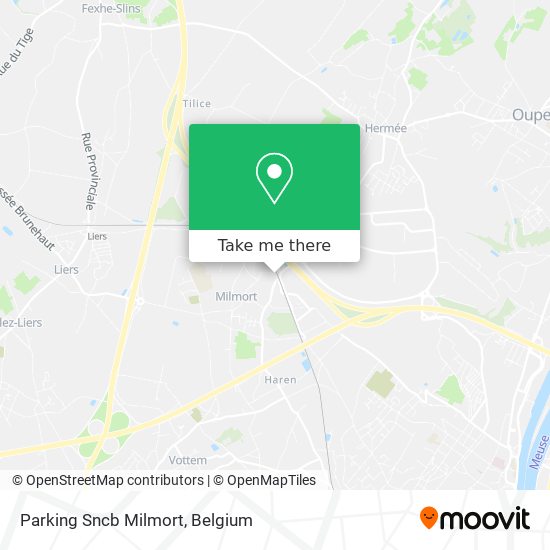Parking Sncb Milmort map