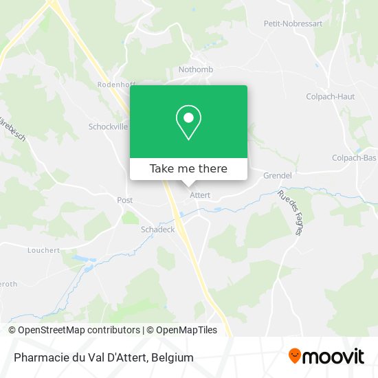 Pharmacie du Val D'Attert map