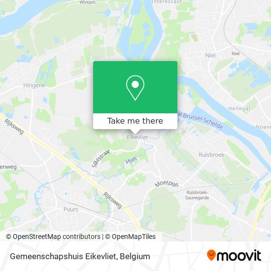 Gemeenschapshuis Eikevliet map