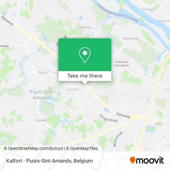 Kalfort - Puurs-Sint-Amands map