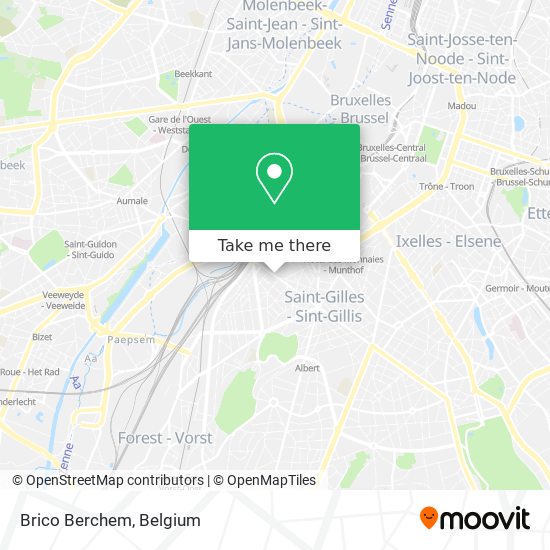 Brico Berchem map