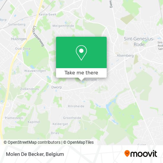Molen De Becker map