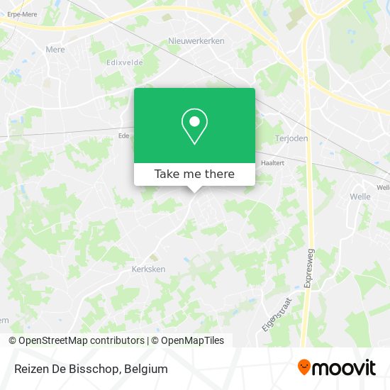 Reizen De Bisschop map