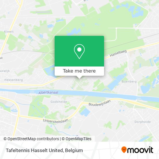 Tafeltennis Hasselt United map