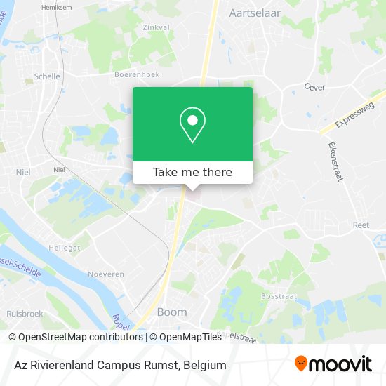 Az Rivierenland Campus Rumst map