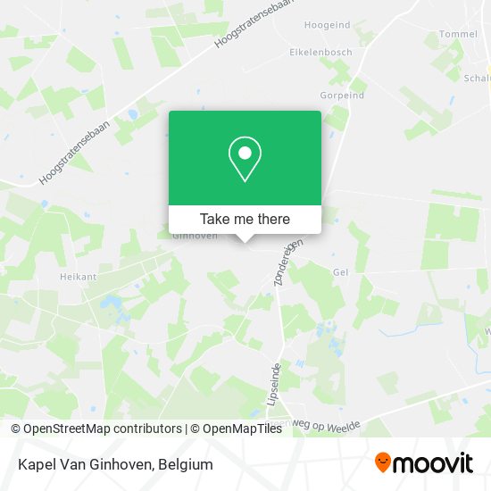 Kapel Van Ginhoven map