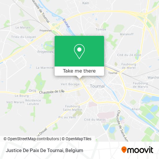 Justice De Paix De Tournai map