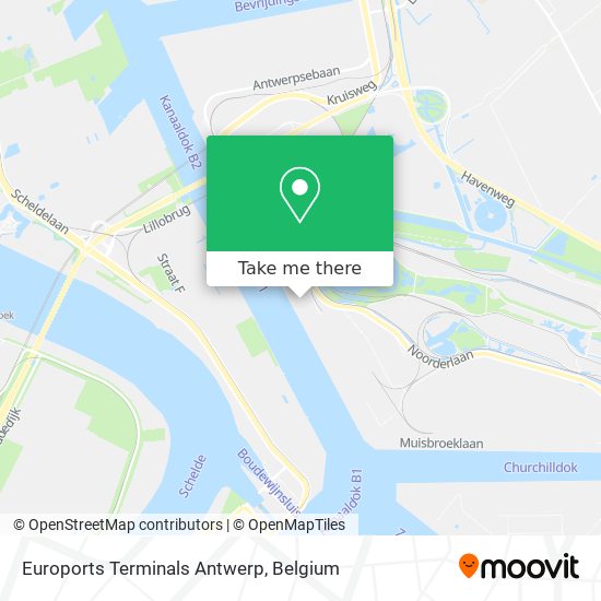 Euroports Terminals Antwerp map