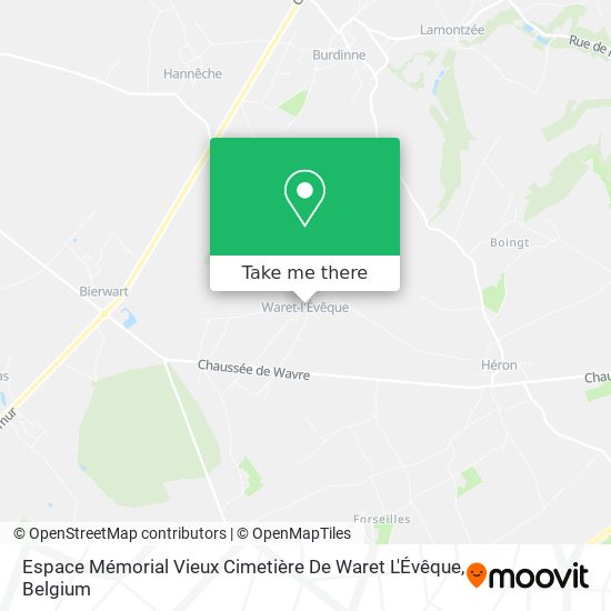 Espace Mémorial Vieux Cimetière De Waret L'Évêque map