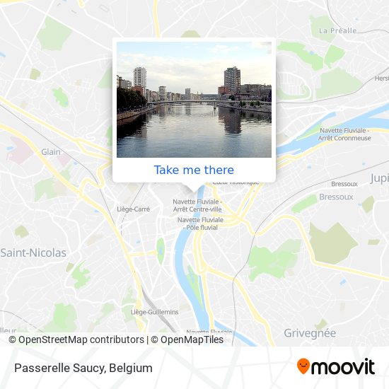 Passerelle Saucy map