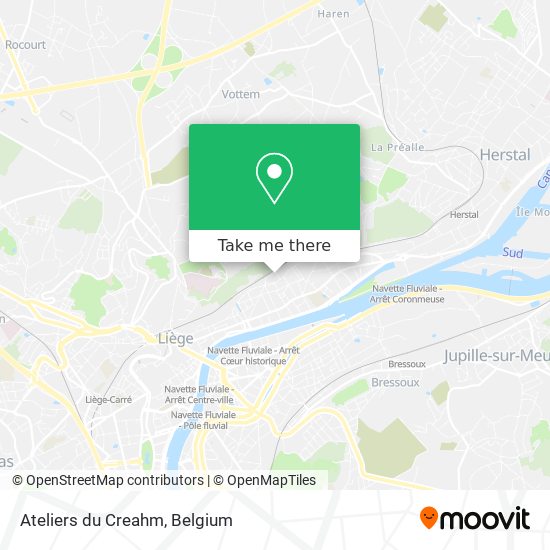 Ateliers du Creahm map