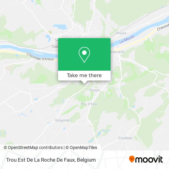 Trou Est De La Roche De Faux map