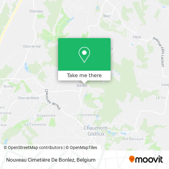Nouveau Cimetière De Bonlez plan