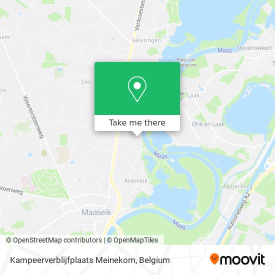 Kampeerverblijfplaats Meinekom map