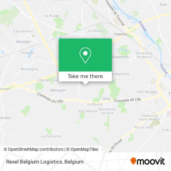 Rexel Belgium Logistics map