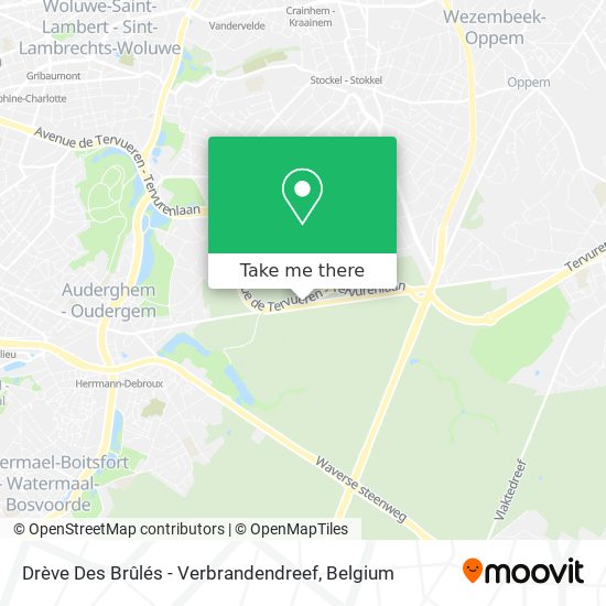Drève Des Brûlés - Verbrandendreef map