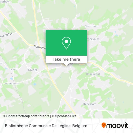 Bibliothèque Communale De Léglise map