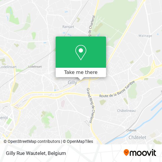 Gilly Rue Wautelet map