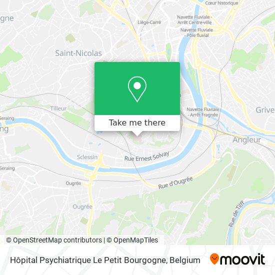 Hôpital Psychiatrique Le Petit Bourgogne plan