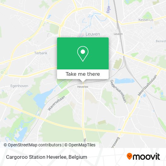 Cargoroo Station Heverlee map