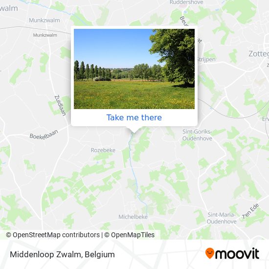 Middenloop Zwalm map